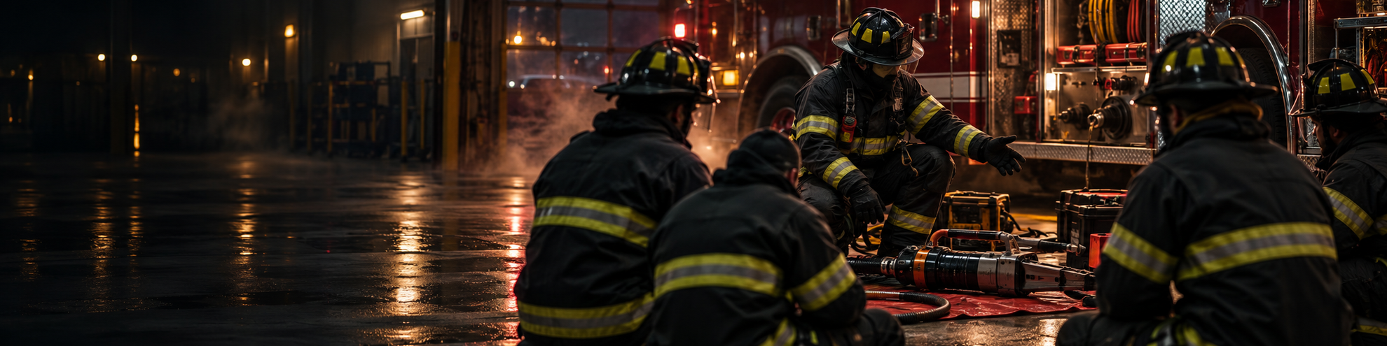 Fire service briefing and announcements